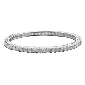 5.70 CTW Diamond Hinged Bangle Bracelet