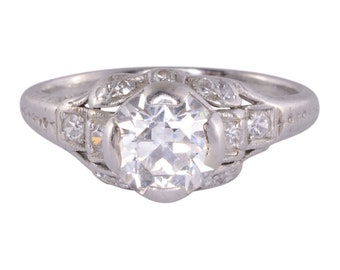 Edwardian 1.30 Carat Diamond Engagement Ring - Size 6.5