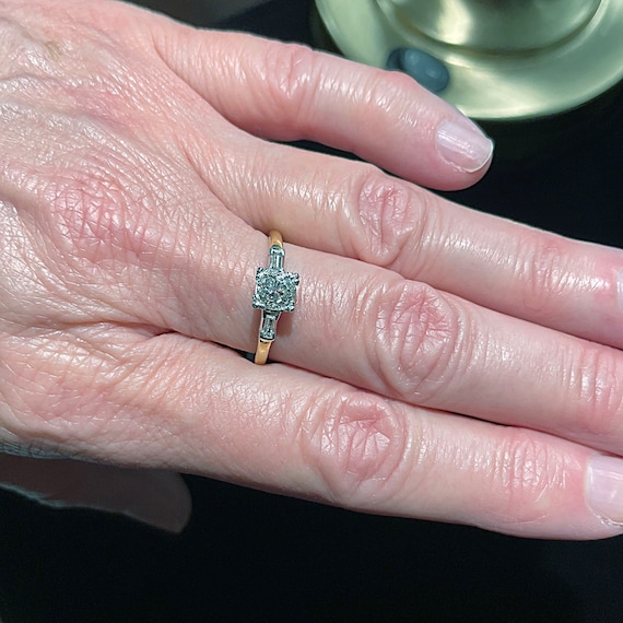 Lambert Bros Art Deco Engagement Ring - Size 8.75 - image 6