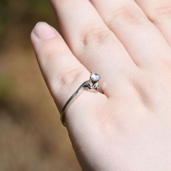 VVS2 Solitaire Diamond Engagement Ring - image 5