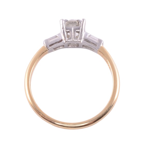 Lambert Bros Art Deco Engagement Ring - Size 8.75 - image 4