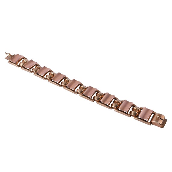 Retro Rose & Yellow Gold Bracelet - image 4