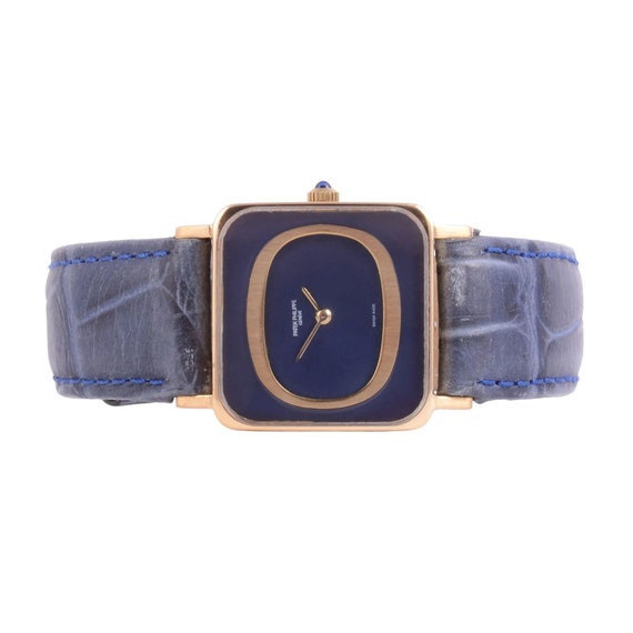 Patek Philippe Ladies Rare Blue Gold Wrist Watch - image 2