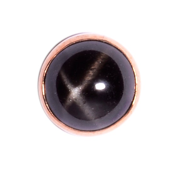 Black Star Diopside Gold Pin or Tie Tack - image 1