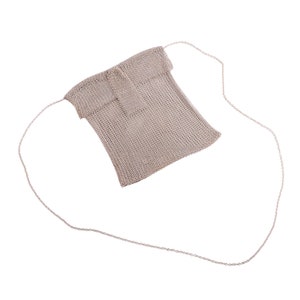 Silberne Mesh Geldbörse