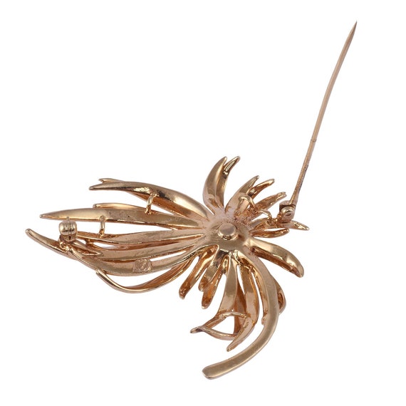 Diamond 18K Spray Brooch - image 3