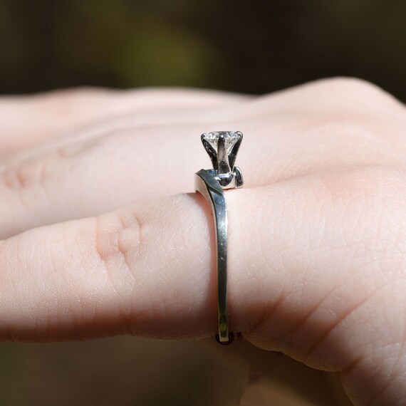 VVS2 Solitaire Diamond Engagement Ring - image 6