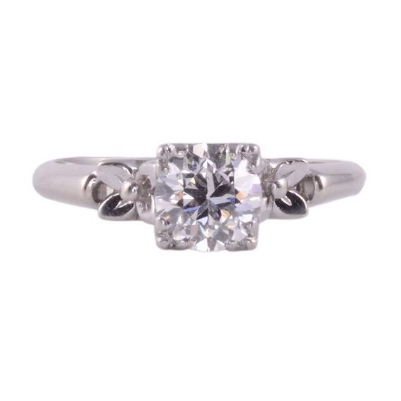 Art Deco Diamond Engagement Ring - image 1