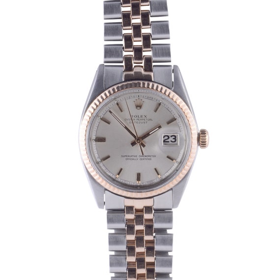 rolex two tone rose gold