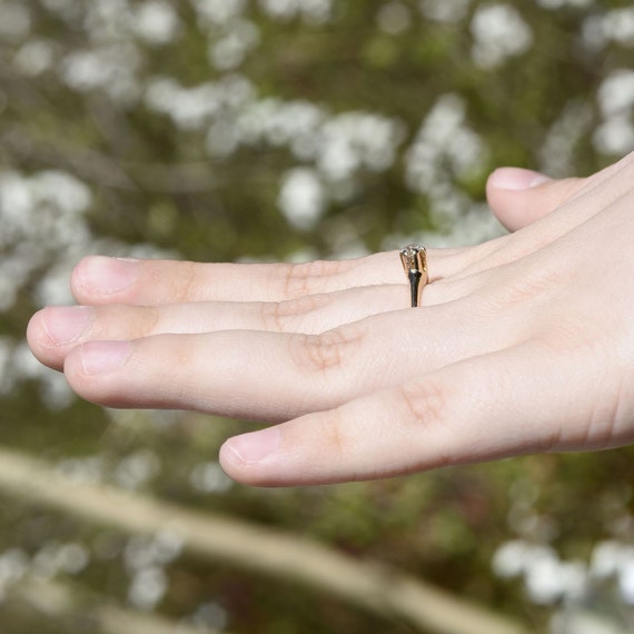 Antique VS1 Diamond Solitaire Ring - image 7