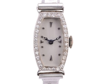 Relógio de pulso feminino E Huguenin Diamond 18KW