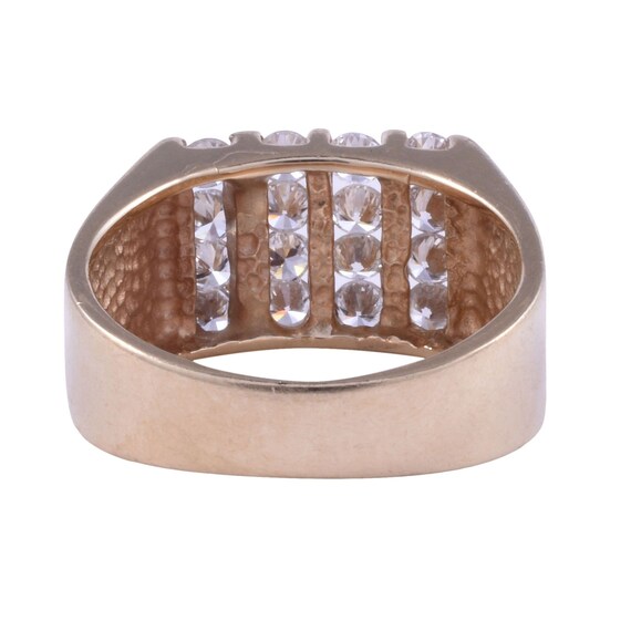 Vertical Channel Diamond Ring - image 3