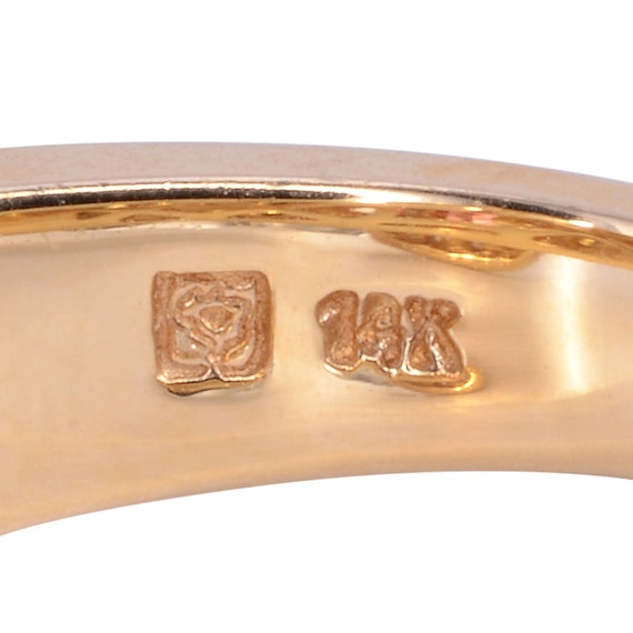 Labradorite Diamond & Citrine Ring - Size 6 - image 5