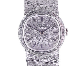 Patek Philippe 18K White Gold Ladies Dress Wrist Watch