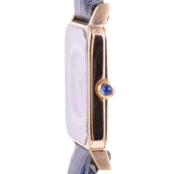 Patek Philippe Ladies Rare Blue Gold Wrist Watch - image 3