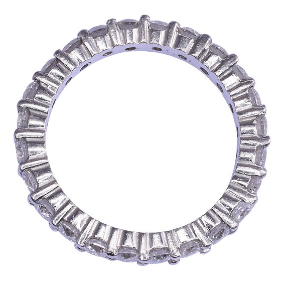 1.75 CTW Diamond Platinum Eternity Band - image 5