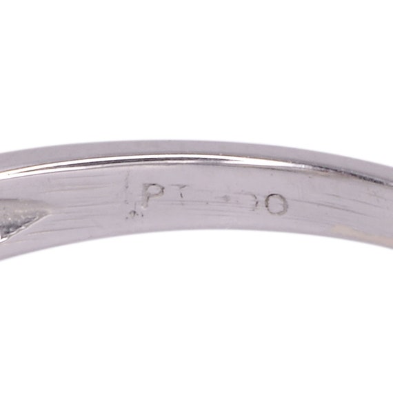 Pear Ruby Diamond Platinum Ring - image 4