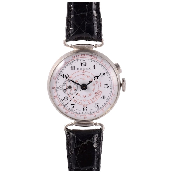 Essex Mens Nickel Silver Chronograph Wrist Watch - image 1