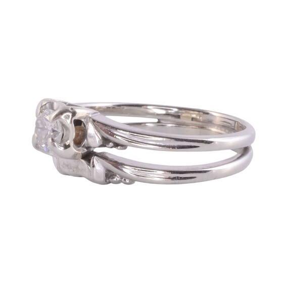 Diamond 18K Wedding Set - image 2