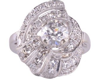 Retro .80 Carat VS1 Diamond Ring - Size 5