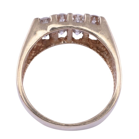 Vertical Channel Diamond Ring - image 4