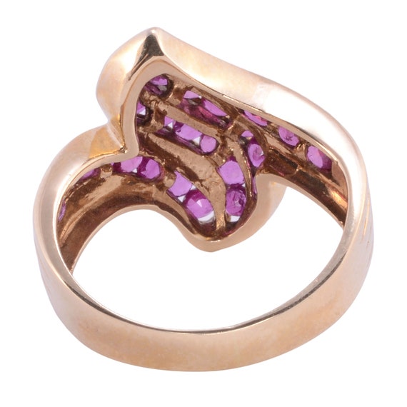 Ruby Free Form Design Ring - Size 4 - image 3