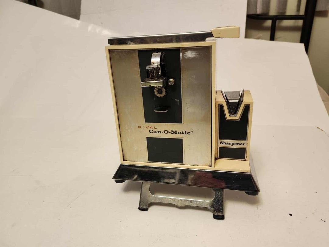 Vintage Rival Mfg Can-o-matic Electric Can Opener Knife Sharpener Model ...
