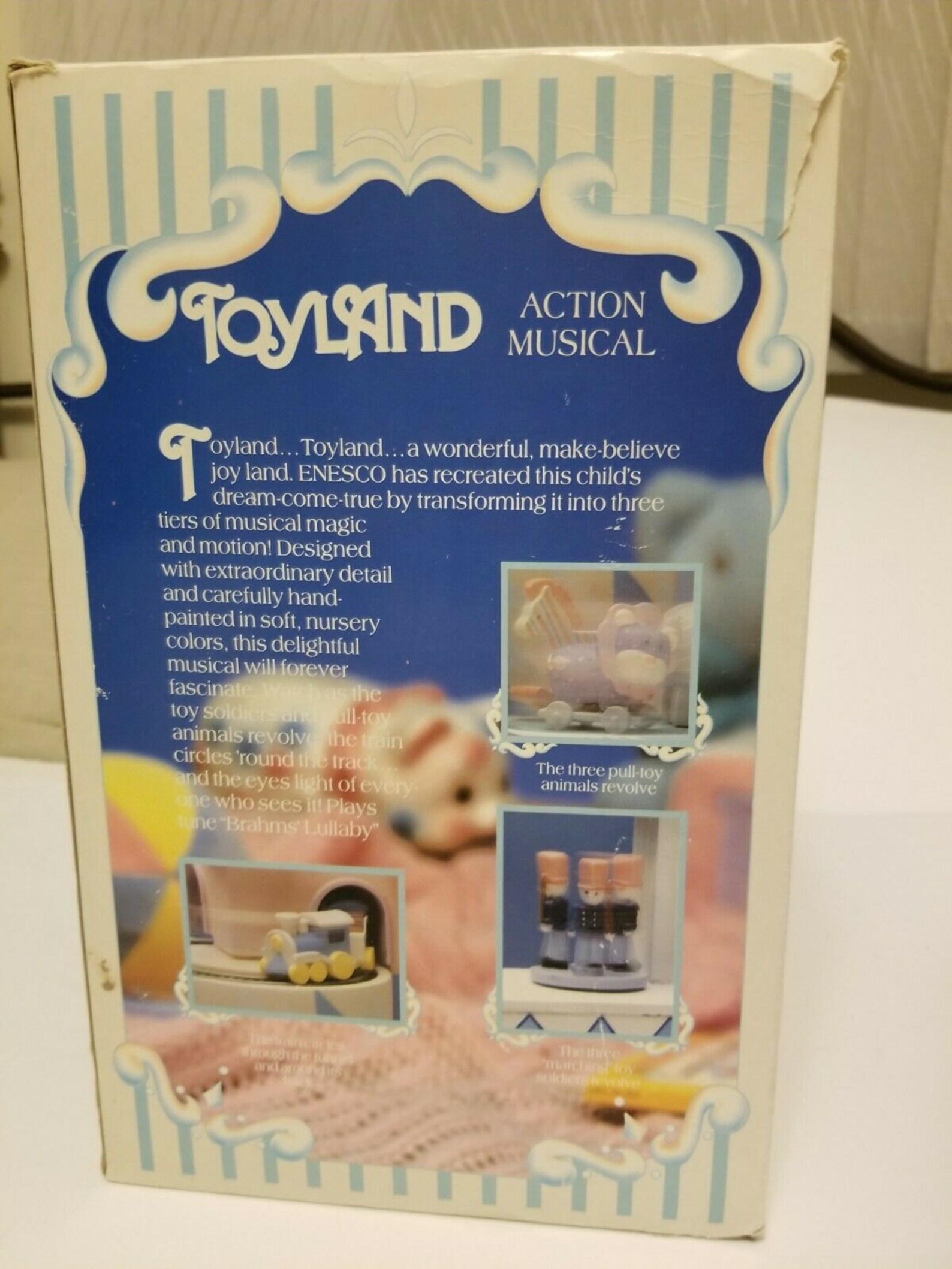 Vintage 1988 Enesco Toyland Action Musical Music Box with Etsy