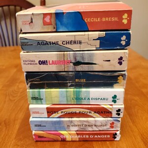 Lot de 8 Livres &quot;Mlle Age Tendre &quot; Edition Filipacchi Francais Book French Mini