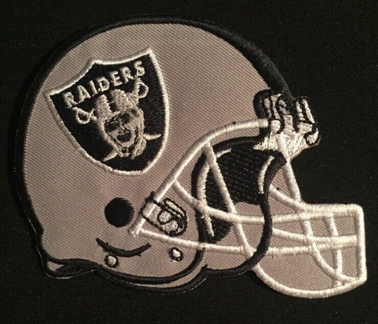 custom raiders shield embroidered patch nfl