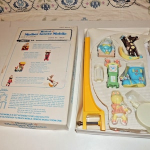 Vintage House Of Lloyd Musical Mother Goose Mobile 1960S In Box
