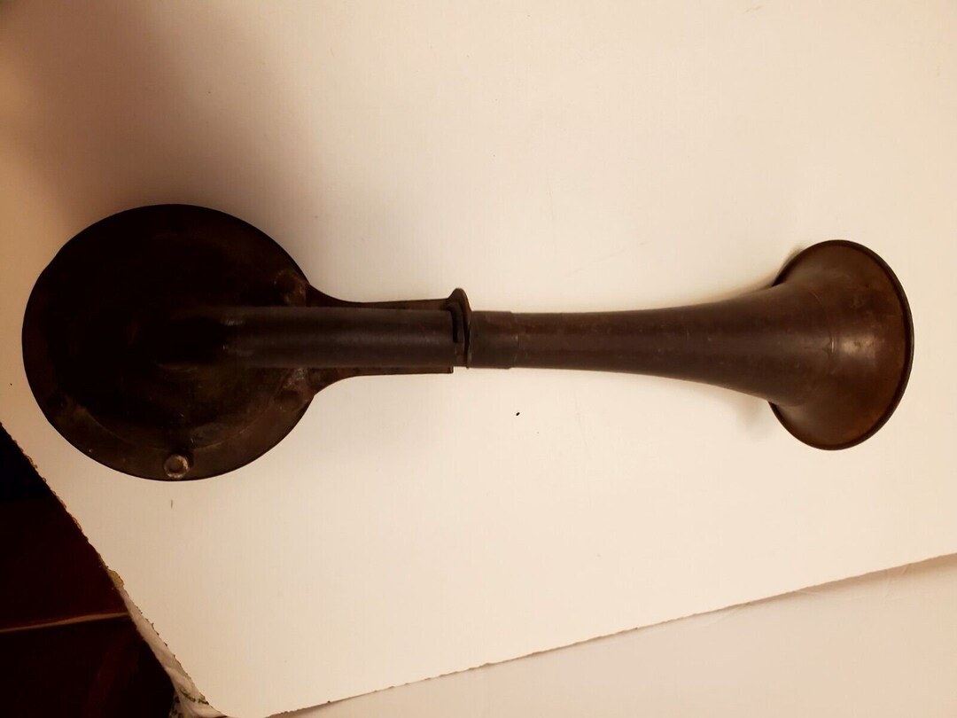 Vintage Ahooga Horn Brass 16 military Etsy