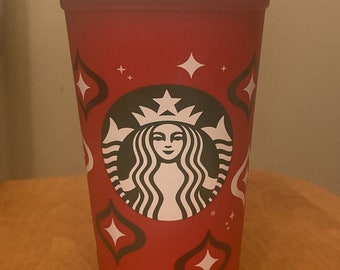 Starbucks Red Cup Ceramic Hot Cup Ornament 2023 Key Chain Winter Holiday  Xmas 