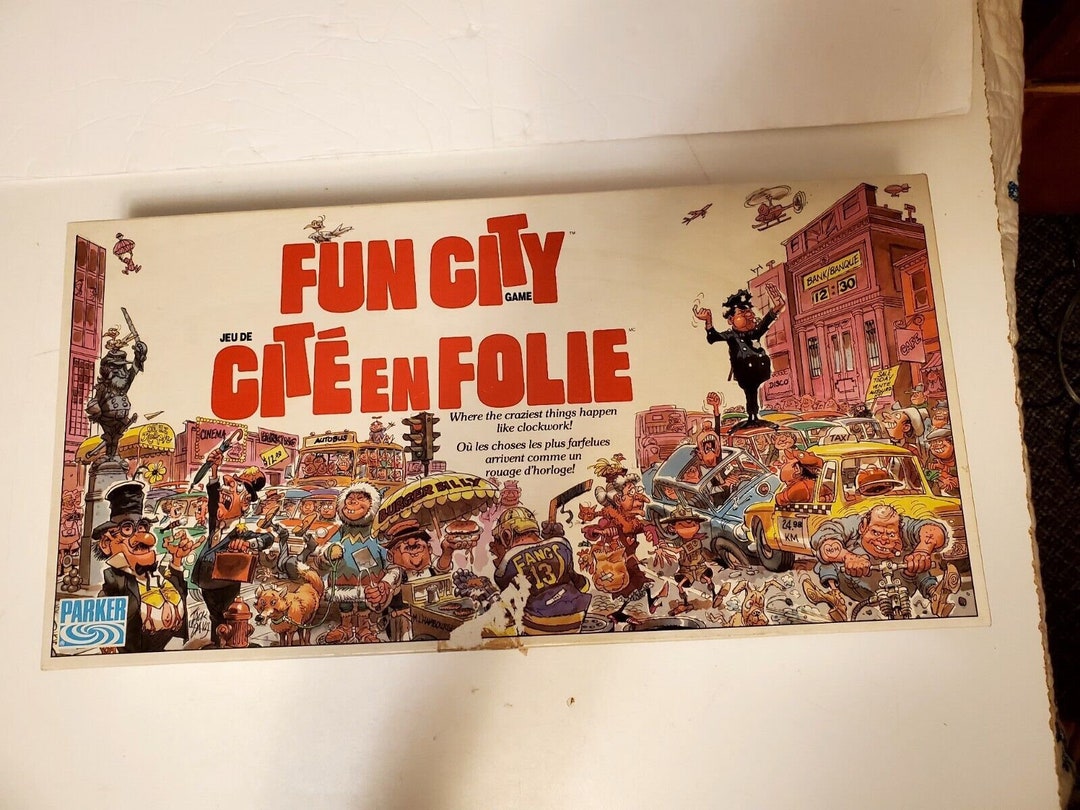 Vintage Fun City Board Game Vintage 1987 Parker Brothers Complete VGUC ...
