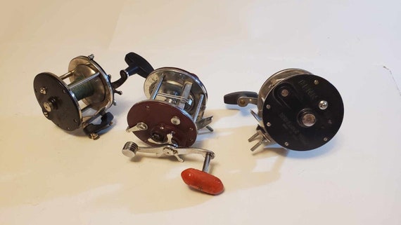 Lot of 3 Penn No 309 Level Wind Fishing Trolling Reels Saltwater GUC 