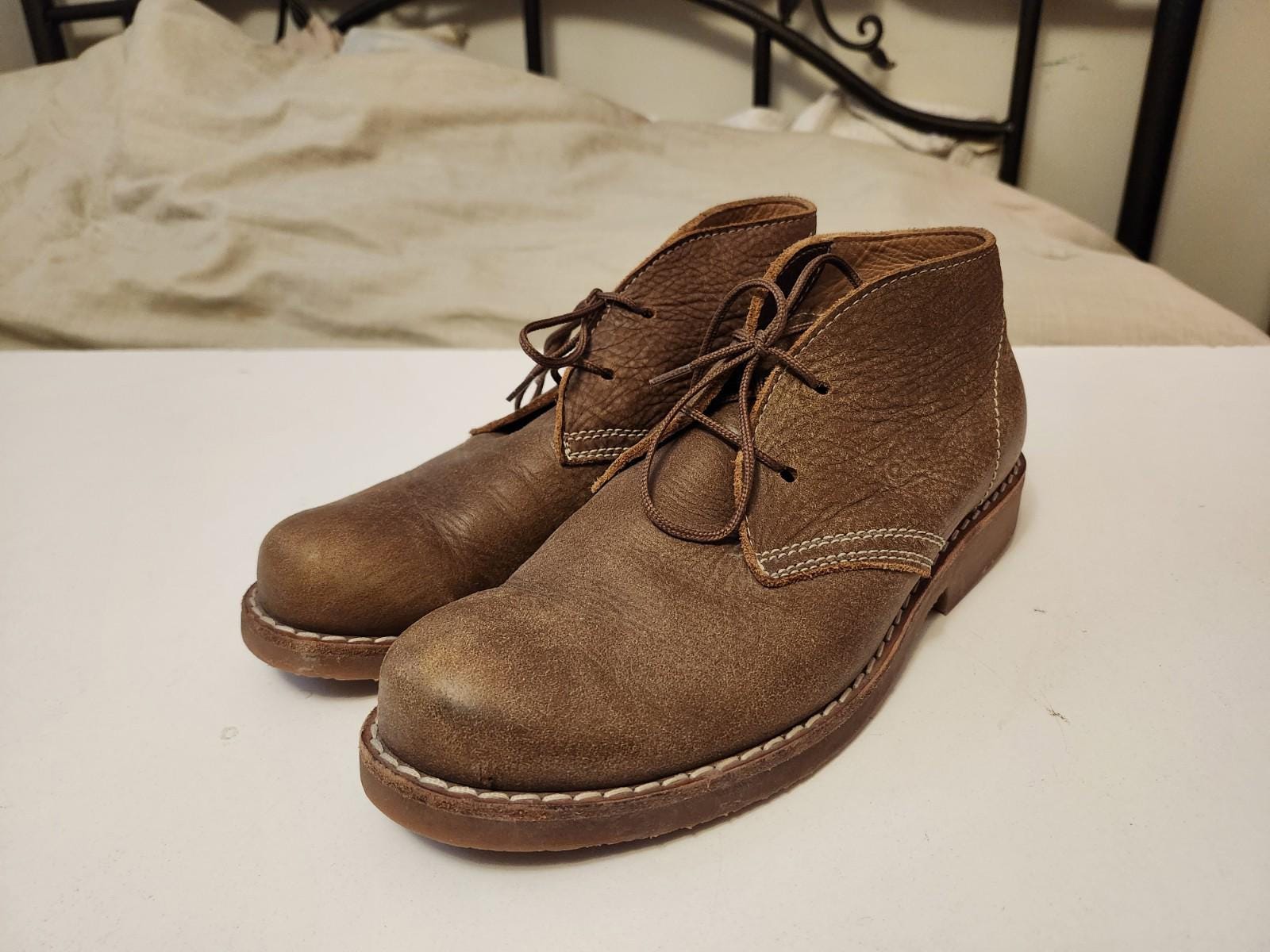Roots Tan Leather Chukkaen Shoes Size 12 Tan Leather Chukka Boots for Men main image 3