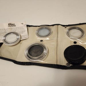 Nikon 52 Mm Camera Uv Etc Screw In Filter Lot - 5 Filters Included