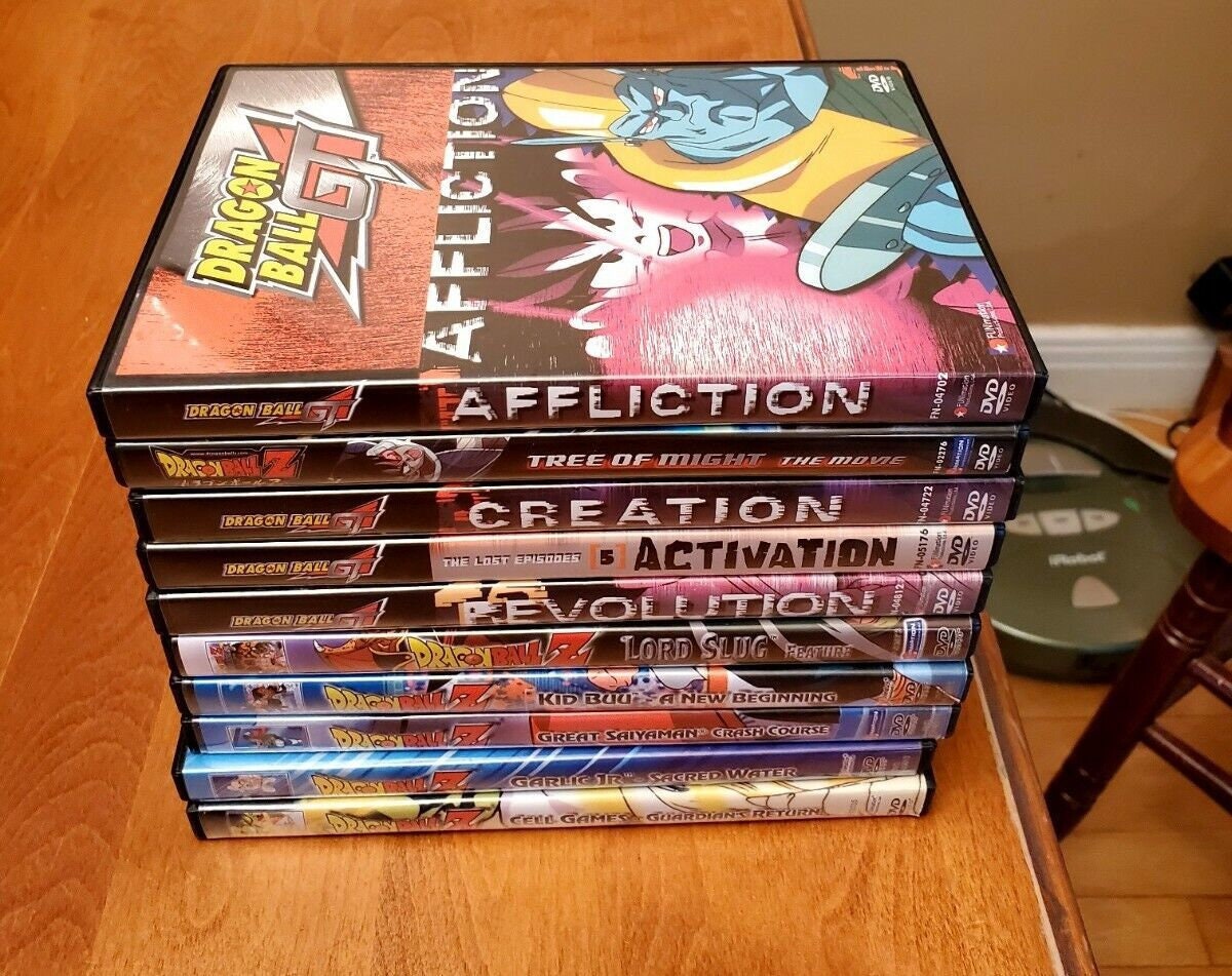 DVD Dragonball Z Ep 1- 291End & Dragonball GT Ep 1-64End Dual audio English  Dub