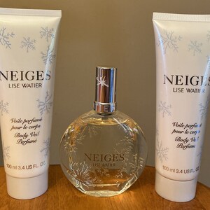 Lise Watier Neiges 1.7Oz Women s Eau De Toilette 2 X Body Veil 100 Ml Perfume