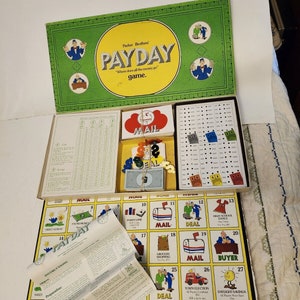 Vintage Payday Board Game Parker Bros 1974 Complete Rare VGUC