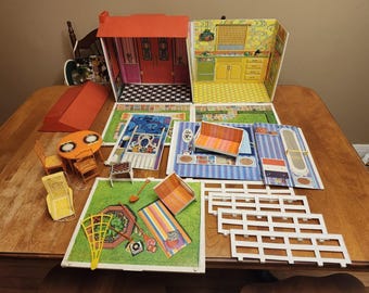 Vintage Lively Livin' BARBIE House Parts 1971 Incomplete