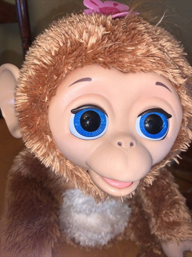 Furreal Friends Large Cuddles My Giggly Monkey Interactive Etsy