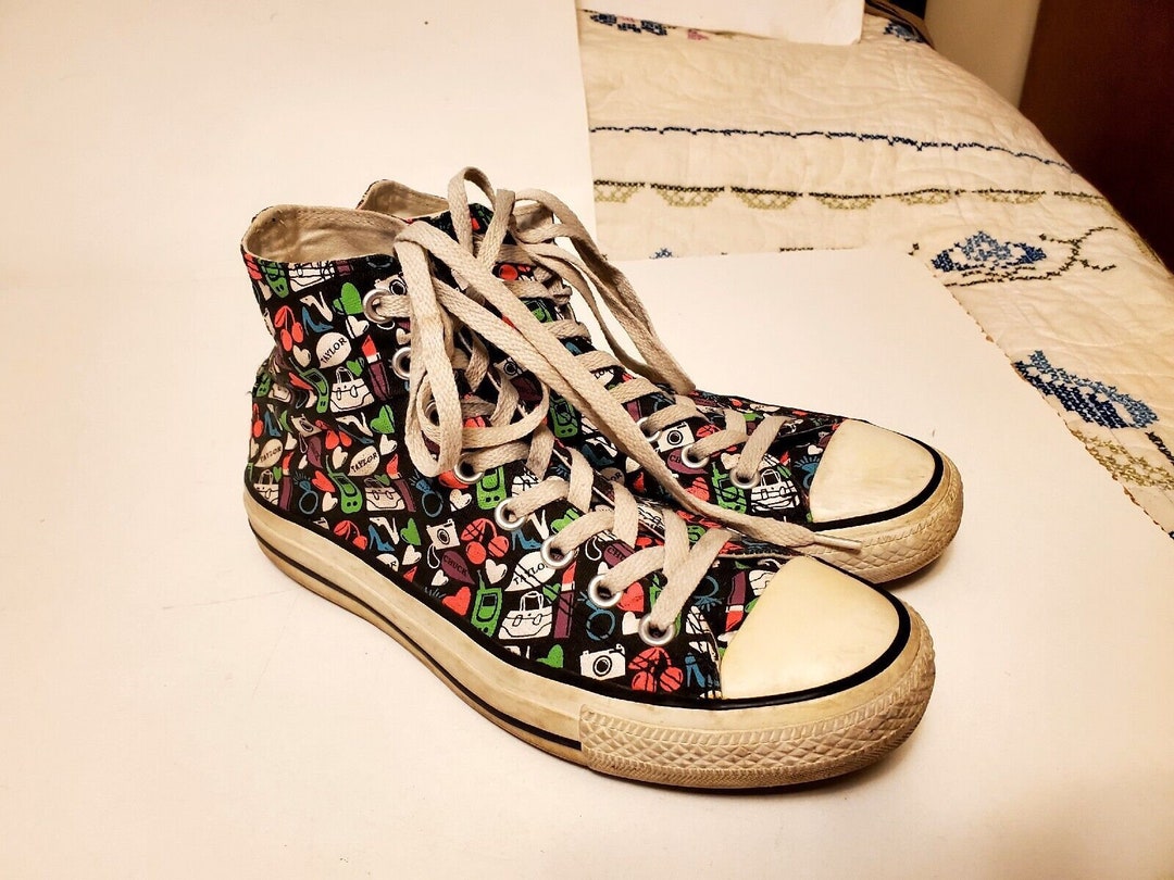 Converse Chuck Taylor All Star Women Emoji Sneakers Shoes Size Etsy