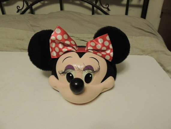 Vintage Minnie Mouse Face Snapback Hat 