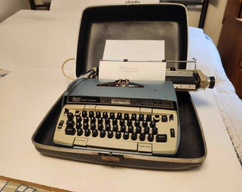 Vintage Smith Corona Electra 120 Electric Typewriter W Case 1960'S Working!