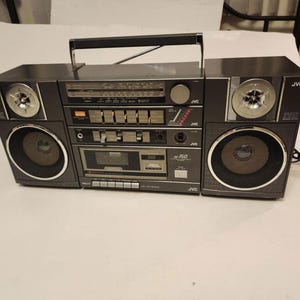 Vintage Jvc Pc-150C Boombox Ghettoblaster Radio & Cassette Works But **Pls Read