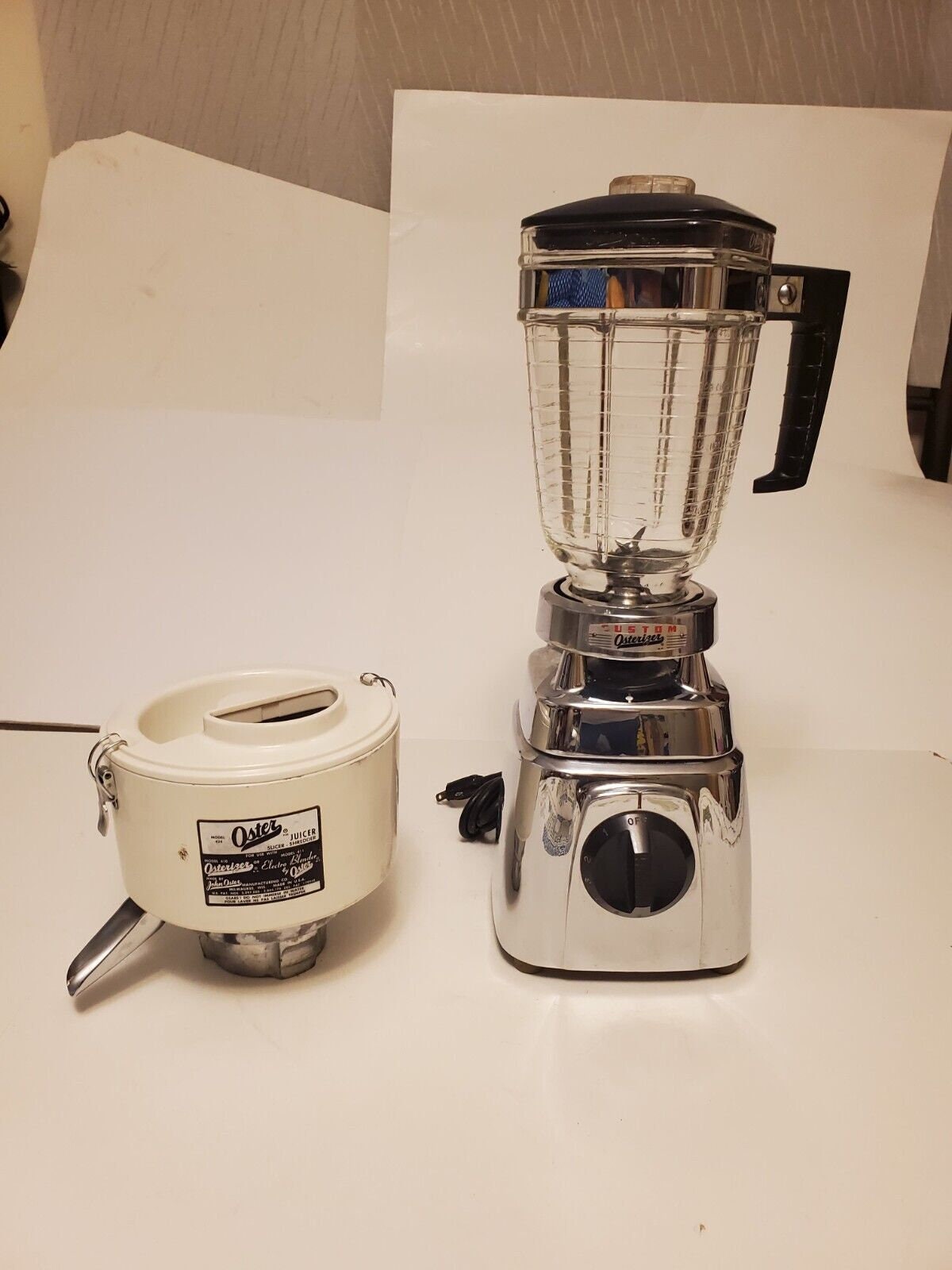 1960s Vintage Rare Beehive Osterizer Deluxe Model 403 Blender Mixer