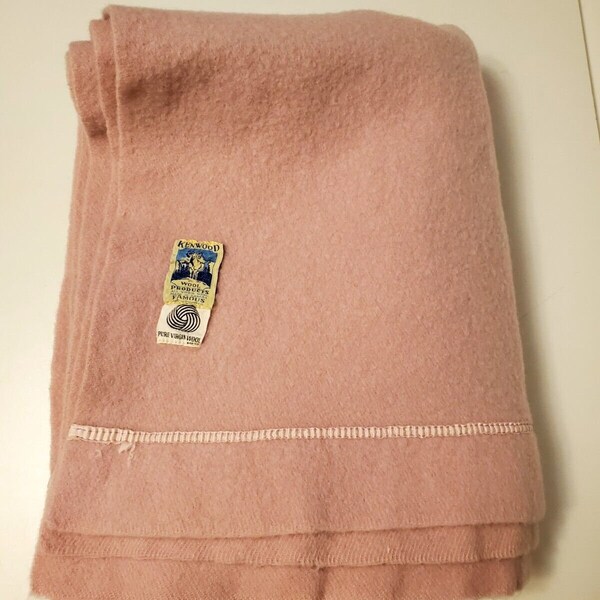Vintage Kenwood Wool Blanket Etsy