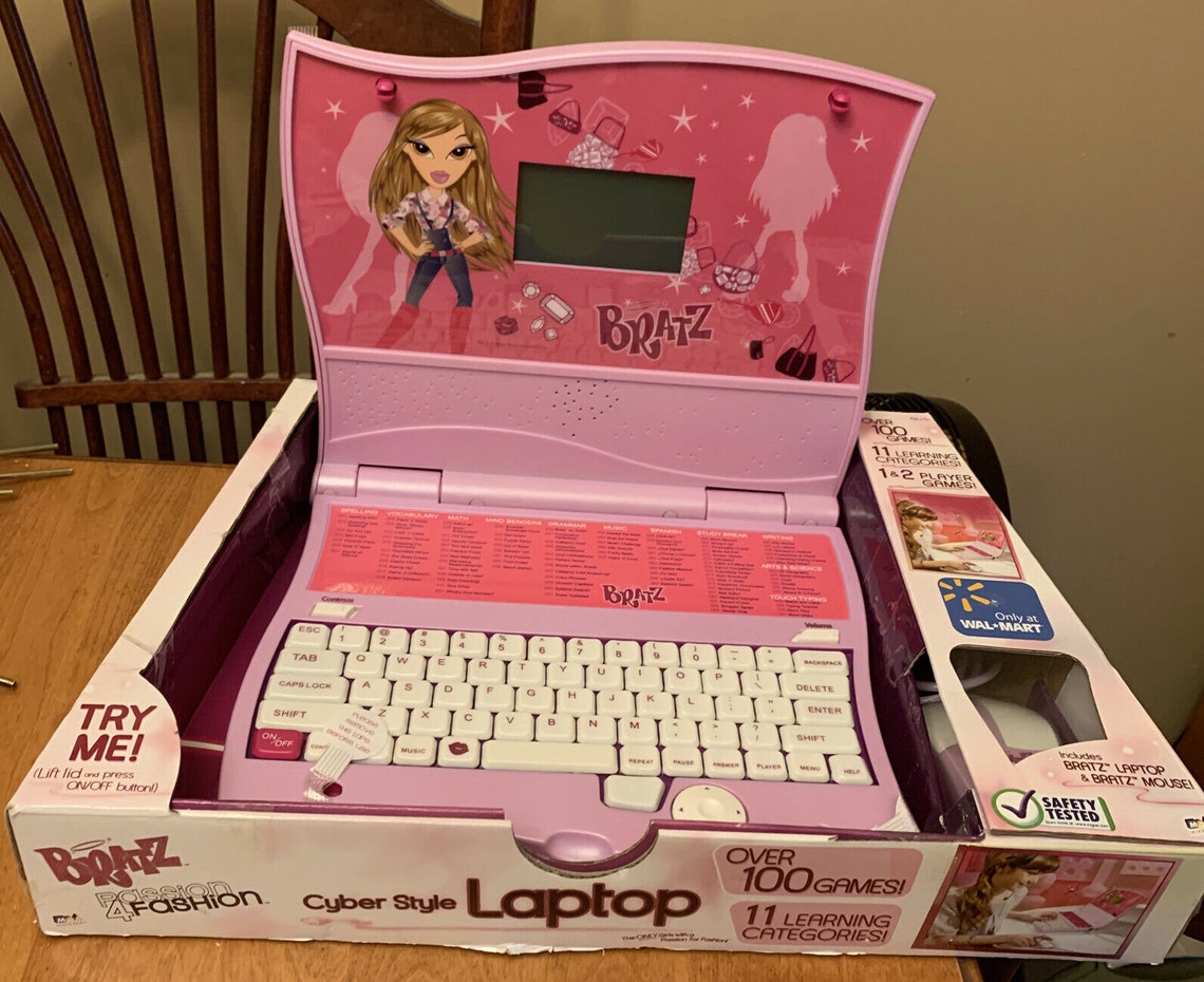 NEW Bratz Cyber Style Laptop Pink Learning Laptop Spelling Etsy
