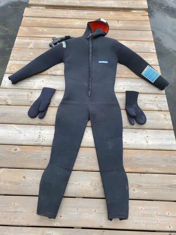 Swissub Dry Suit Diving W Hood Gloves small or Medium Size - Etsy
